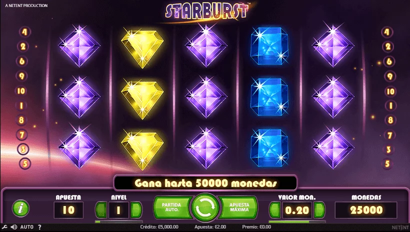 starburst tragaperras