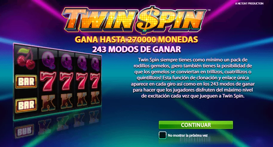 twin spin tragaperras online