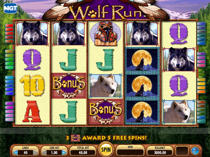 logo tragaperras wolf run