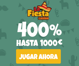 La Fiesta Casino Banner 400% hasta 1.000€