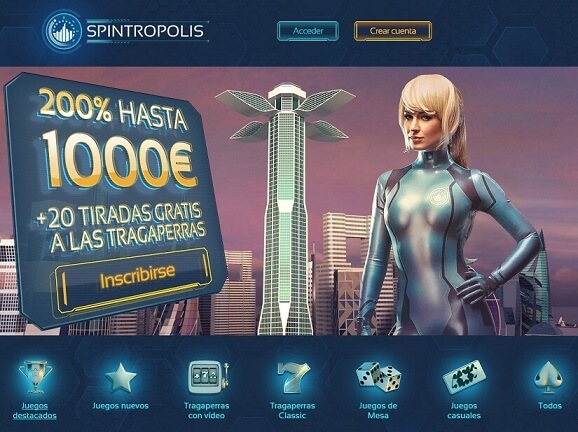 spintropolis casino bono de bienvenida