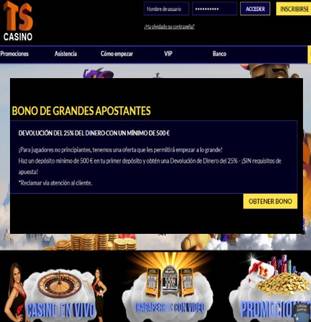Reciba hasta 25% adicional por primeros depósitos de 500 euros en Casino Times Square