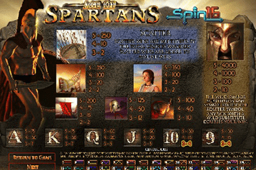 Tragaperras Age of spartans spin 16