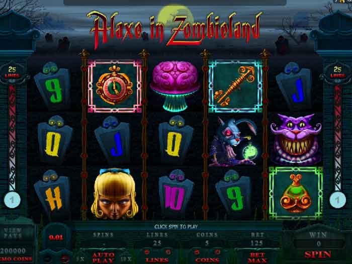 alaxe in zombieland iframe