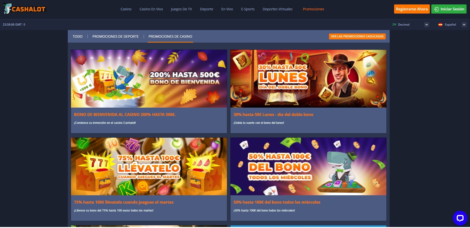 Cashalot codigo promocional