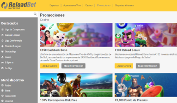 ReloadBet Bonificaciones
