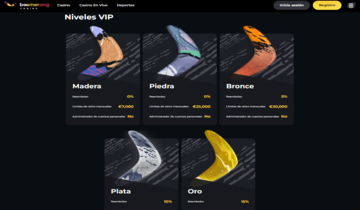 Boomerang casino club VIP